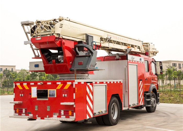 32m 6×4 Aerial Fire Truck with Telescopic Ladder used for rescue & Fire Fighting
