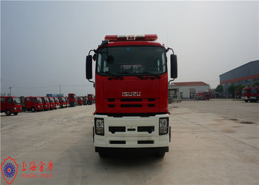 6x4 Drive Foam Rescue Fire Truck 257KW Power With Double Row Structure Cab