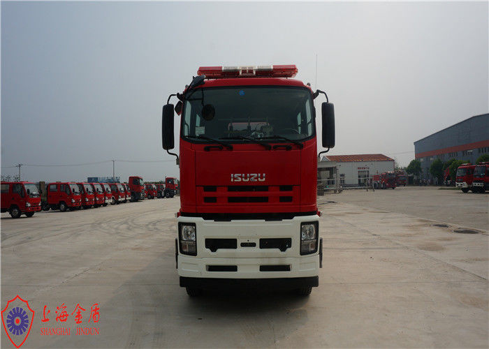 6x4 Drive Foam Rescue Fire Truck 257KW Power With Double Row Structure Cab