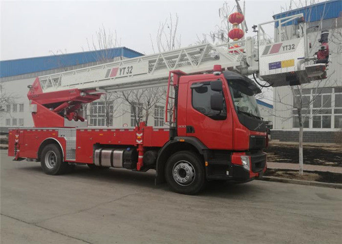 CCC 4745mm Wheelbase 4×2 Drive 32m Height Aerial Ladder Platform Fire Truck