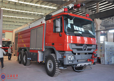6X6 пожарная машина аэропорта двигателя привода 440kw для быстро спасая пассажиров воздушных судн